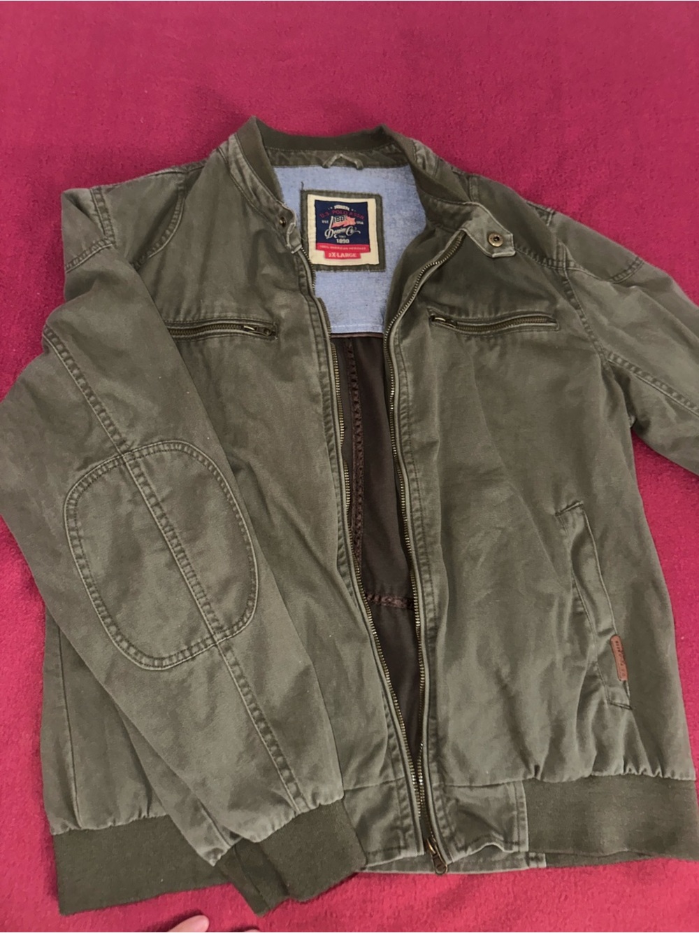 U.S. Polo Assn. Olive Green Bomber Jacket